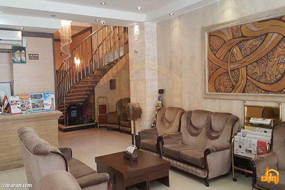 لابی هتل آپارتمان معین درباری مشهد