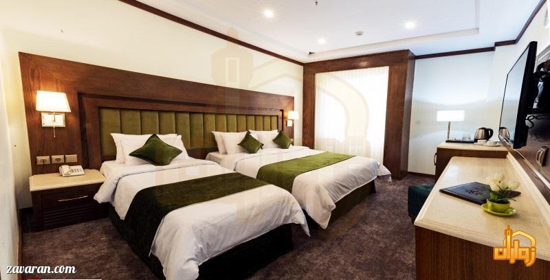 رزرو اتاق سه تخته هتل آدینا مشهد