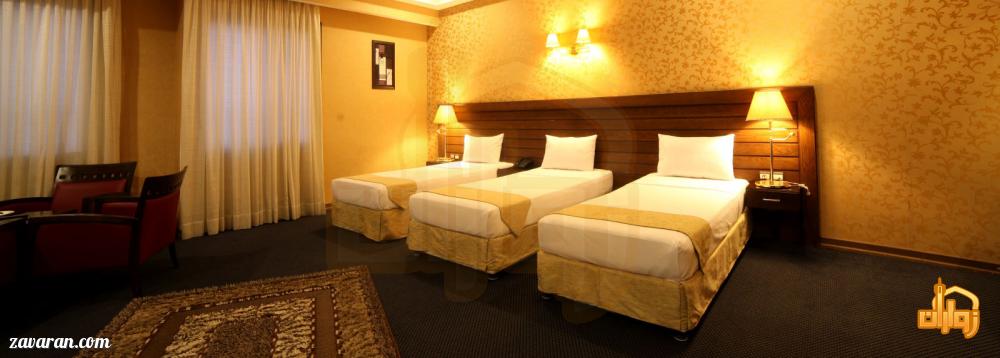 رزرو اتاق سه تخته هتل توحید نوین مشهد