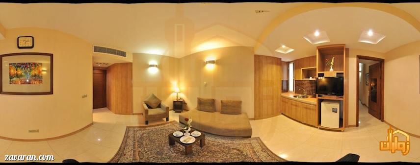 چیدمان اتاق های هتل آرامیس مشهد