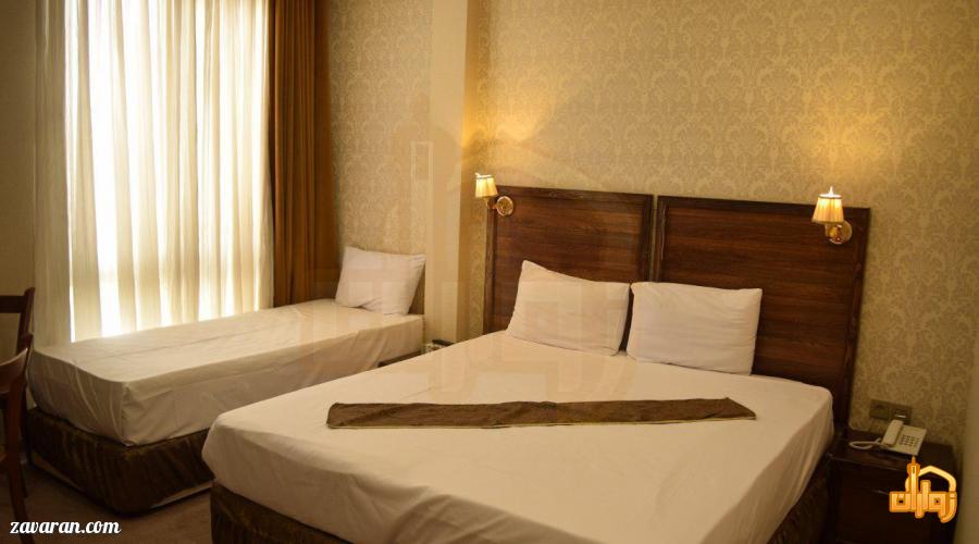 رزرو اتاق سه تخته هتل شاکر مشهد