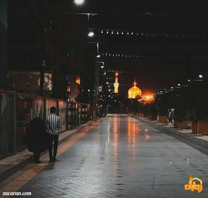 بهترین مسیر پیاده روی شبانه تا حرم! بهترین مسیر پیاده روی شبانه تا حرم!