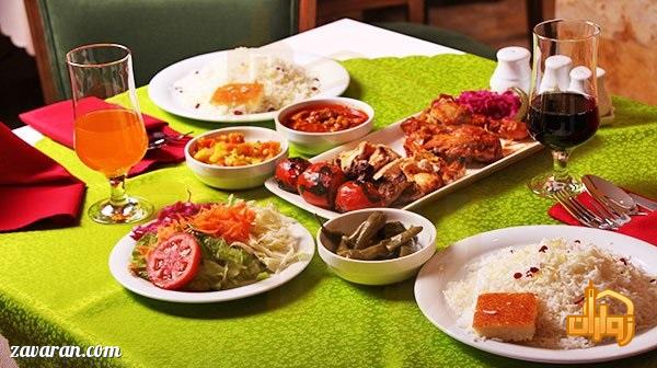غذای هتل صدرا مشهد