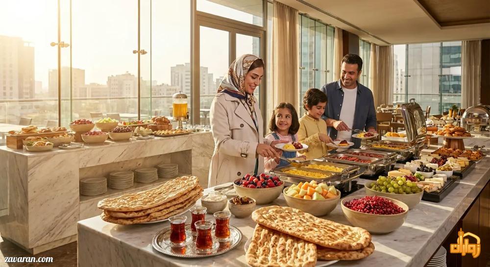 شروع یک روز پرانرژی در مشهد رزرو ۳ هتل با جذابترین بوفه صبحانه سلفسرویس شروع یک روز پرانرژی در مشهد رزرو ۳ هتل با جذابترین بوفه صبحانه سلفسرویس