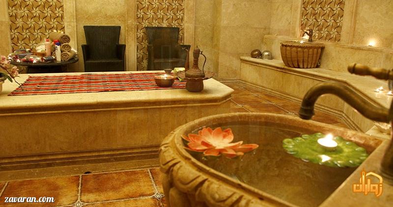 حمام ترکی هتل قصر طلایی مشهد