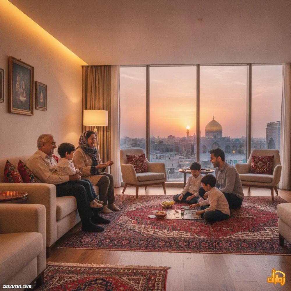 رزرو هتل آپارتمان در مشهد برای خانوادههای پرجمعیت (سوئیتهای خوابدار) رزرو هتل آپارتمان در مشهد برای خانوادههای پرجمعیت (سوئیتهای خوابدار)