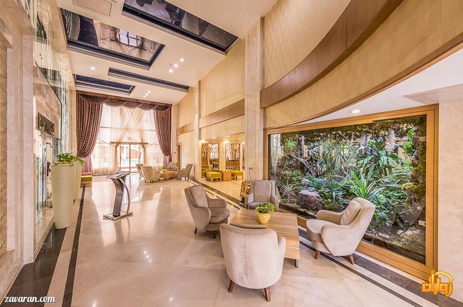 لابی طبقات هتل آپارتمان آرمان مشهد