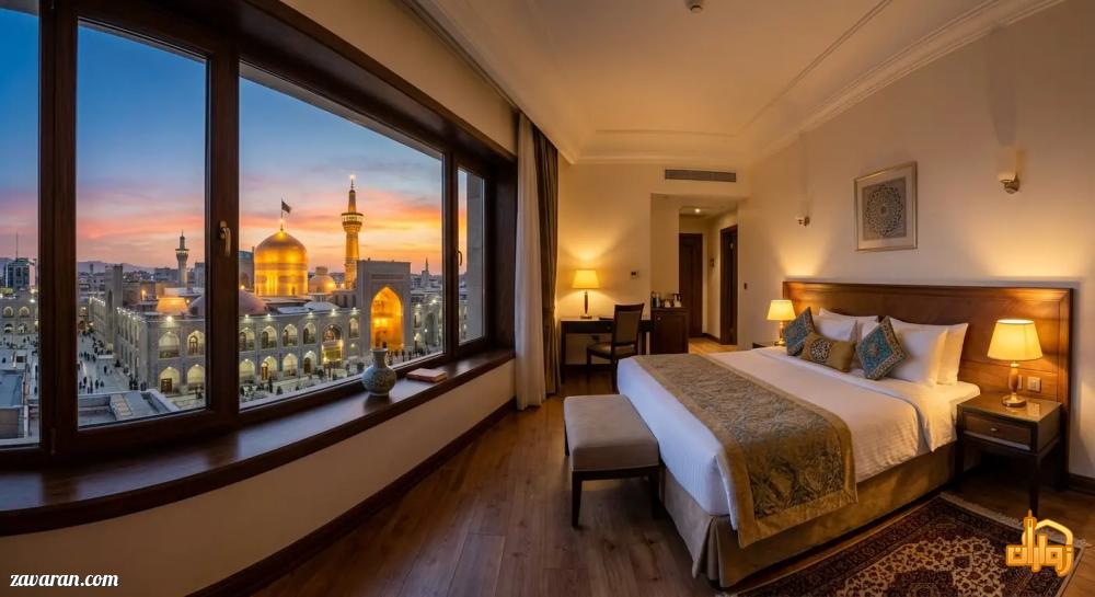 از هتل تا حرم مطهر 5 دقیقه از هتل تا حرم مطهر 5 دقیقه
