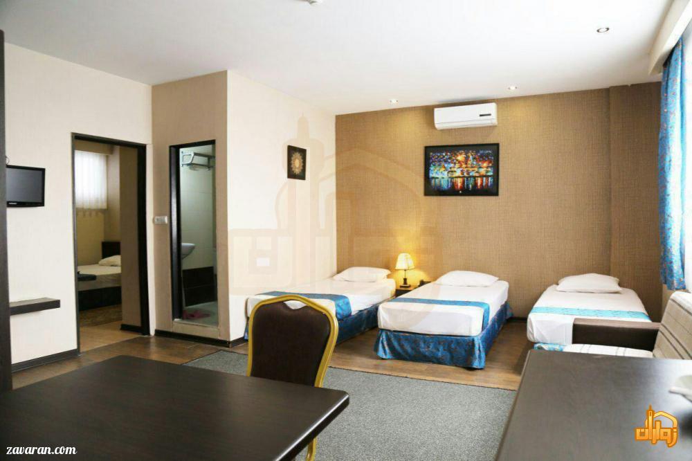 رزرو اتاق یک خوابه هتل الوند مشهد