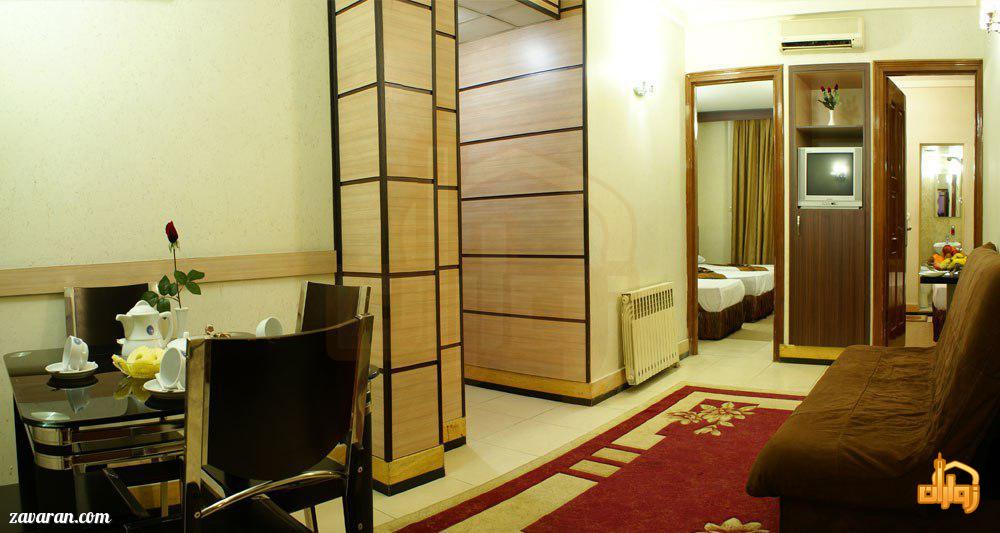 رزرو اتاق خواب دار هتل ابریشم مشهد