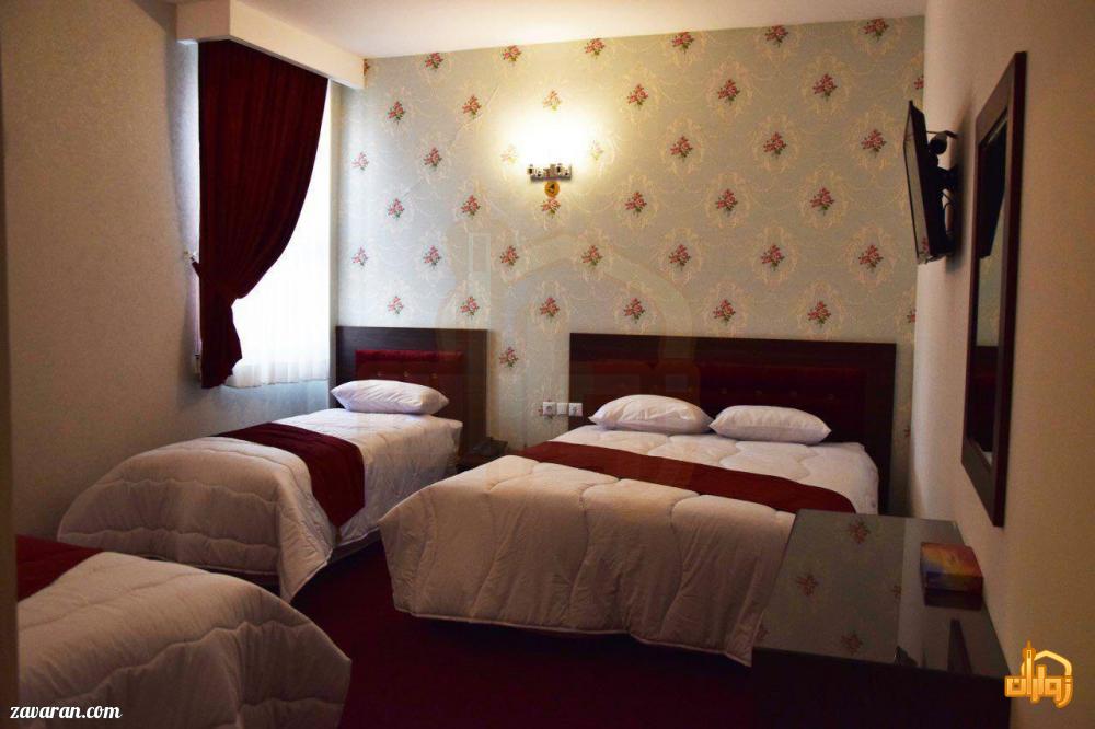 رزرو اتاق سه تخته هتل ساعت مشهد