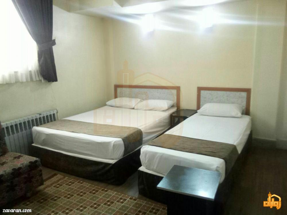 رزرئ اتاق سه تخته